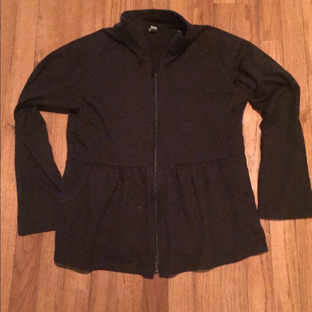 PINK black zip up